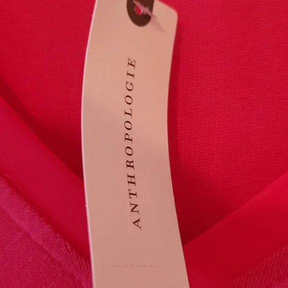 NWT Anthropologie Deletta Long Sleeve Pink Tunic - Picture 3 of 6